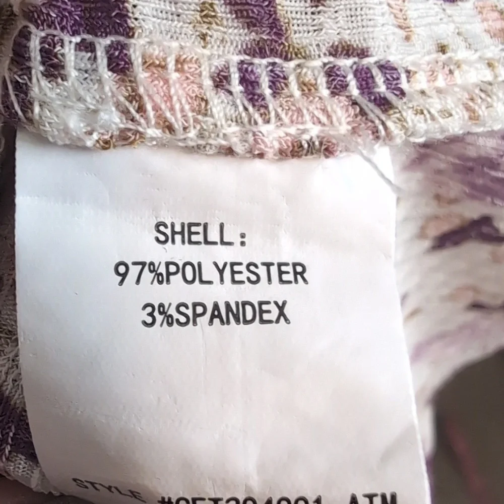 Melloday Floral Ribbed Top - Picture 7 of 7